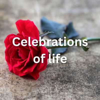 Celebration of life button