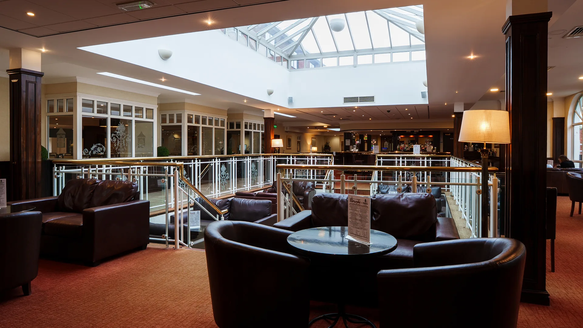 The relaxing seating of The Burgundy Bar. 